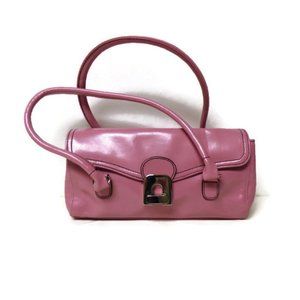 Y2K unbranded faux leather double handle bag